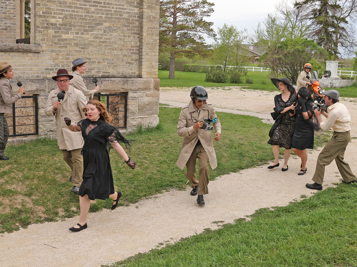 Shakespeare in the Ruins is back with Much Ado and something brand-new - Shakespeare in the Ruins' Much Ado About Nothing Cast in action (Photo by Leif Norman)