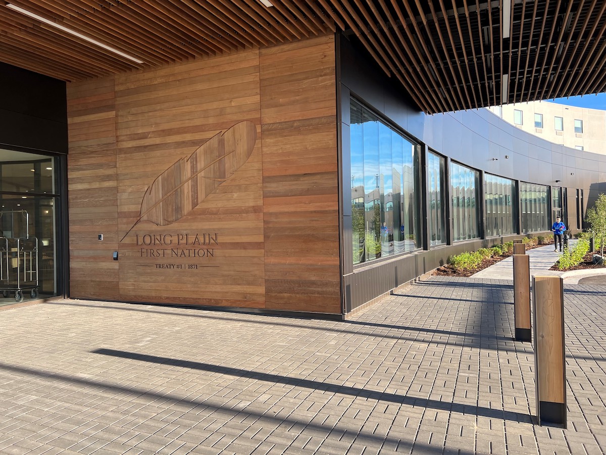 Gather at Winnipeg’s newest hotel: Indigenous-owned Wyndham Garden  - The entrance to the new Wyndham Garden Winnipeg Airport (courtesy Wyndham Garden Winnipeg Airport)