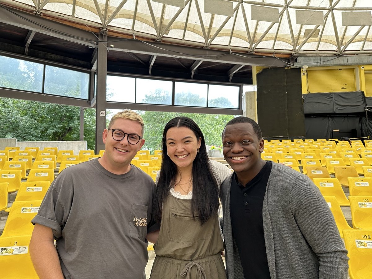 Rainbow Stage's hugely successful 2023 season is going 'Under the Sea' - Tyler Leighton (Scuttle), Julia Ulayok Davis (Ariel), and Joema Frith (Sebastian) star in Rainbow Stage's 2023 production of Disney's The Little Mermaid